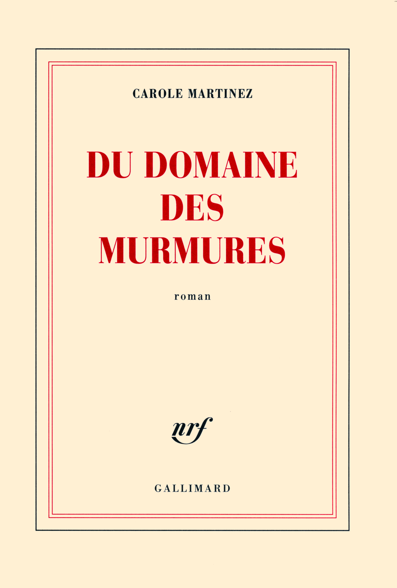 Du domaine des Murmures (9782070131495-front-cover)