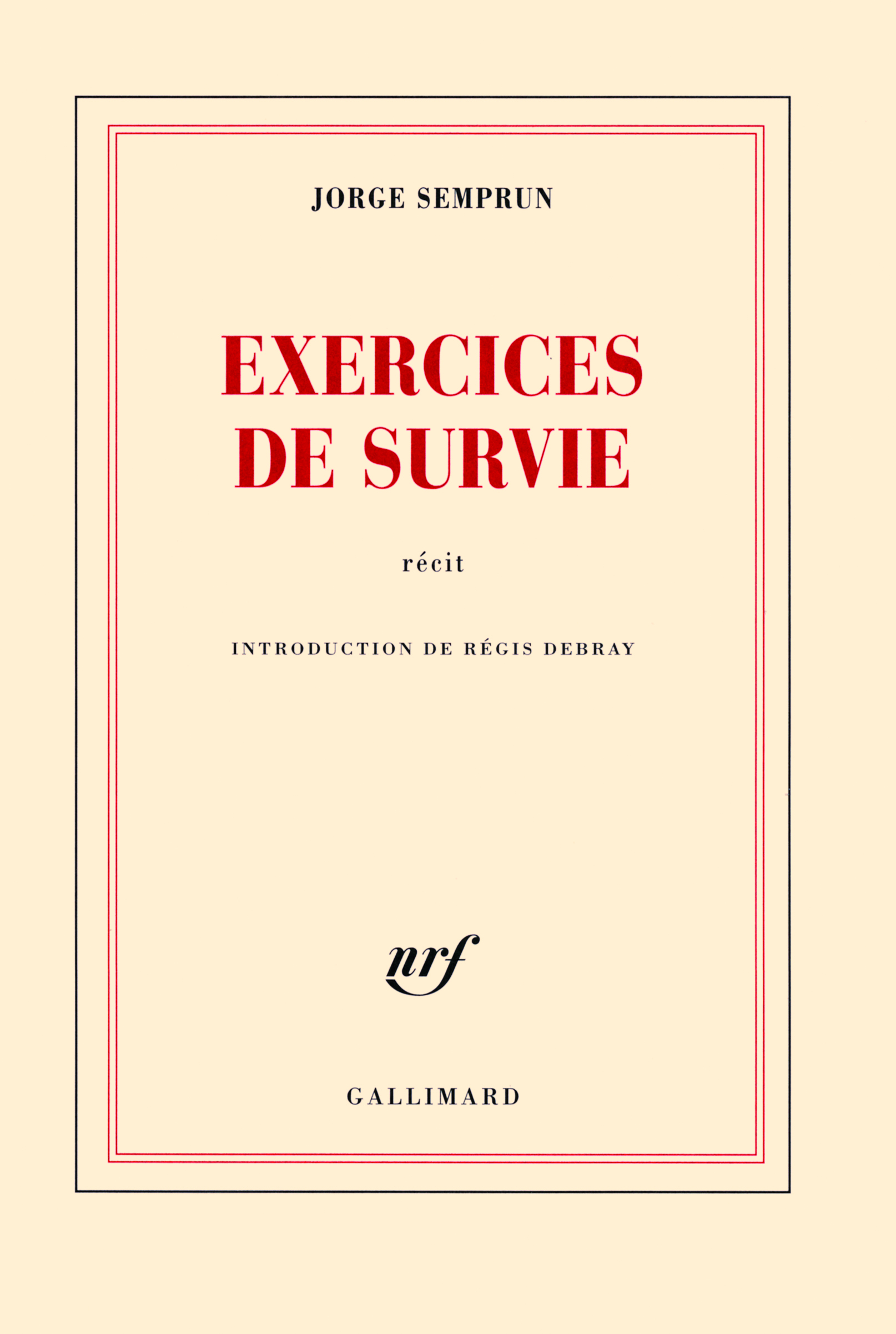 Exercices de survie (9782070139002-front-cover)