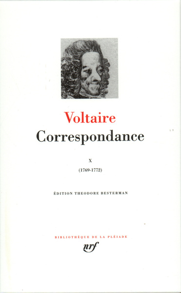 Correspondance, Octobre 1769 - Juin 1772 (9782070110988-front-cover)