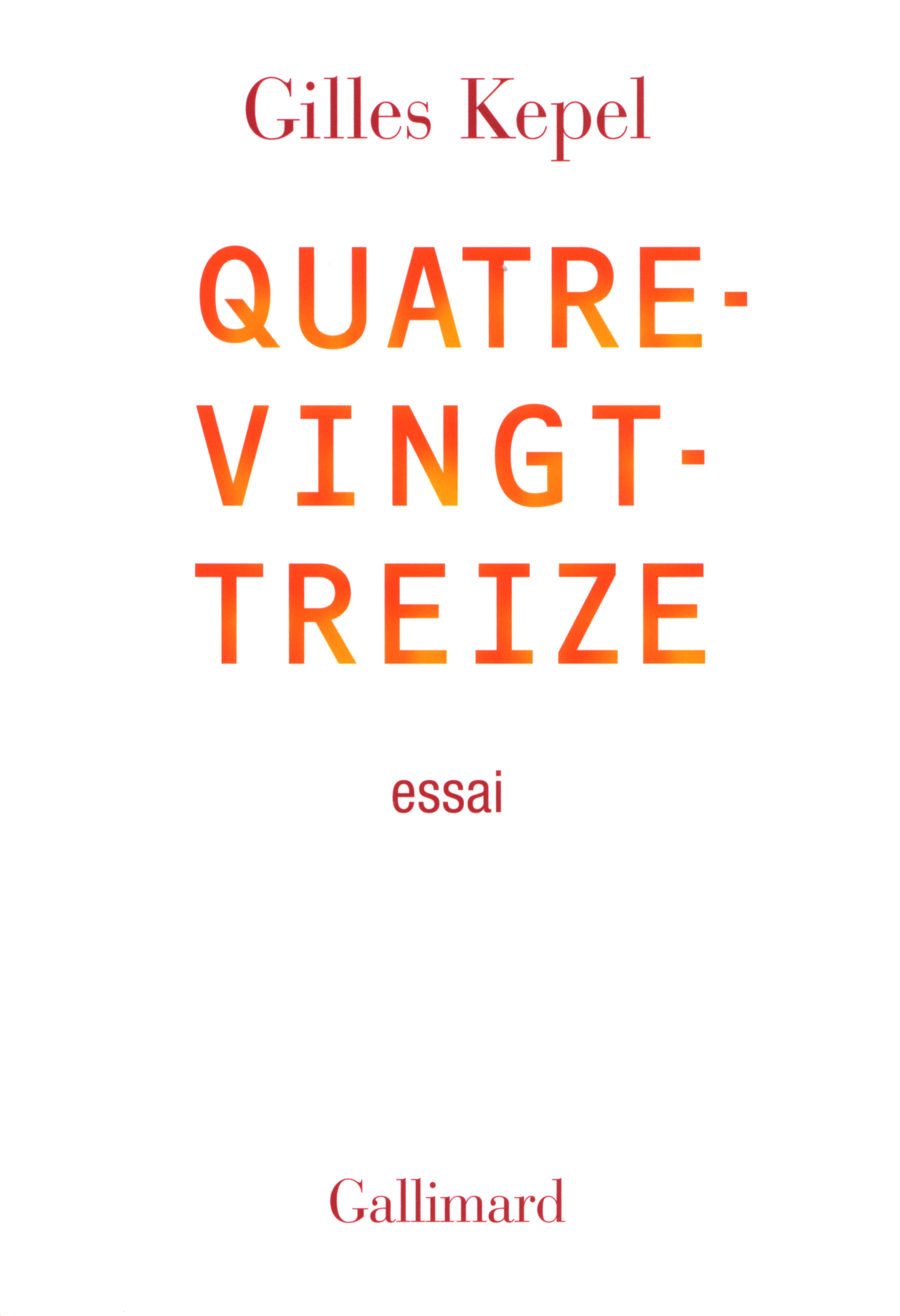 Quatre-vingt-treize (9782070134328-front-cover)