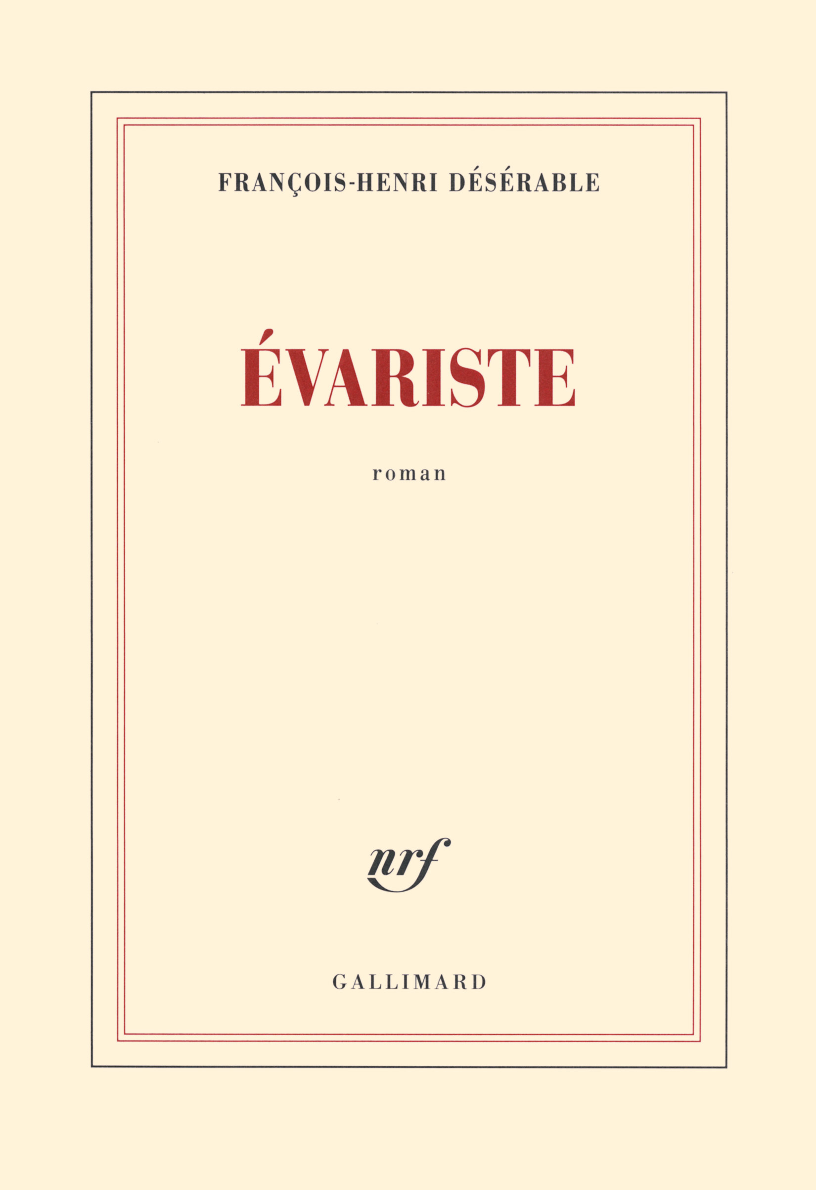 Évariste (9782070147045-front-cover)