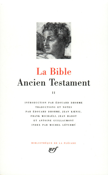 La Bible, Ancien Testament (9782070100088-front-cover)