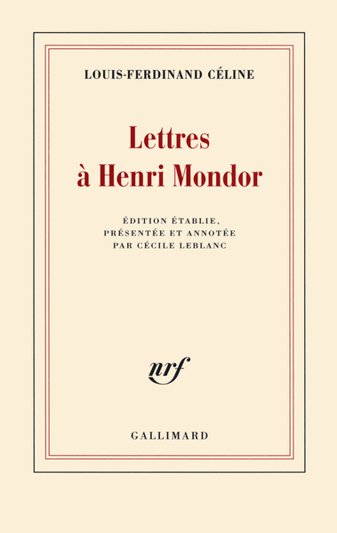 Lettres à Henri Mondor (9782070136575-front-cover)