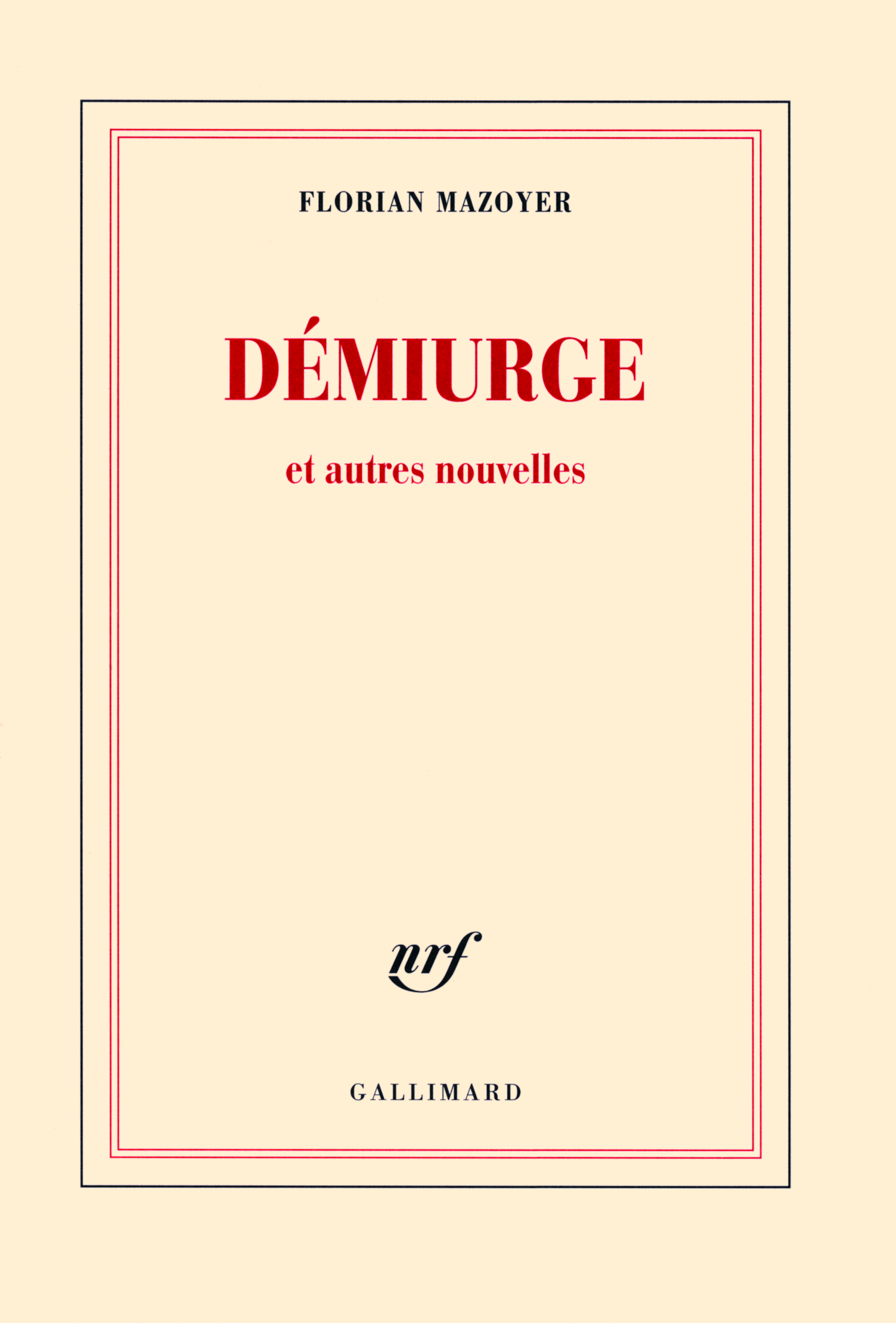 Démiurge et autres nouvelles (9782070132294-front-cover)