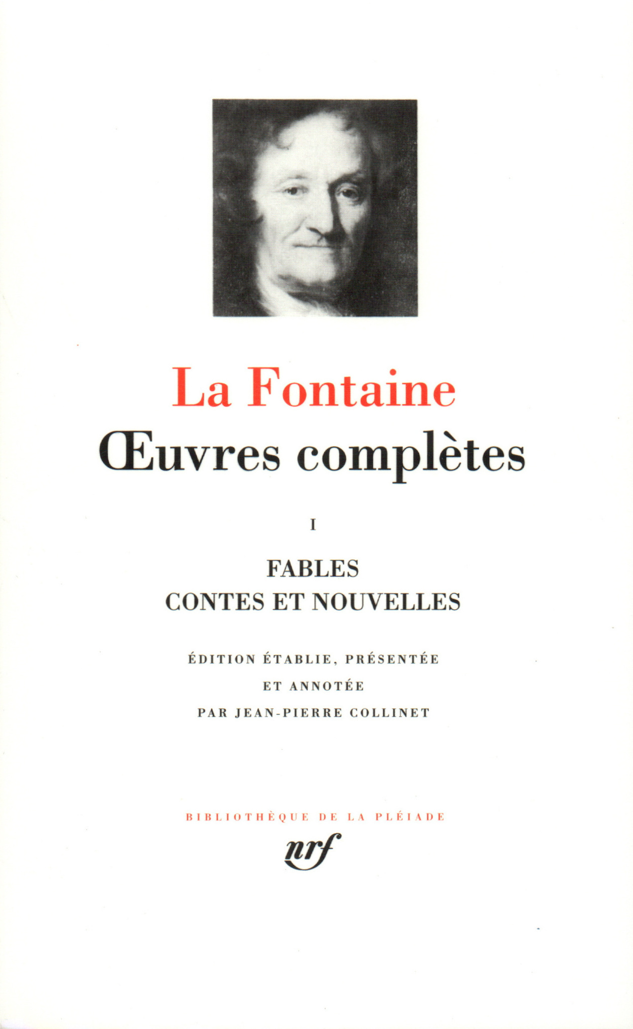 Œuvres complètes, Fables - Contes et nouvelles (9782070112029-front-cover)