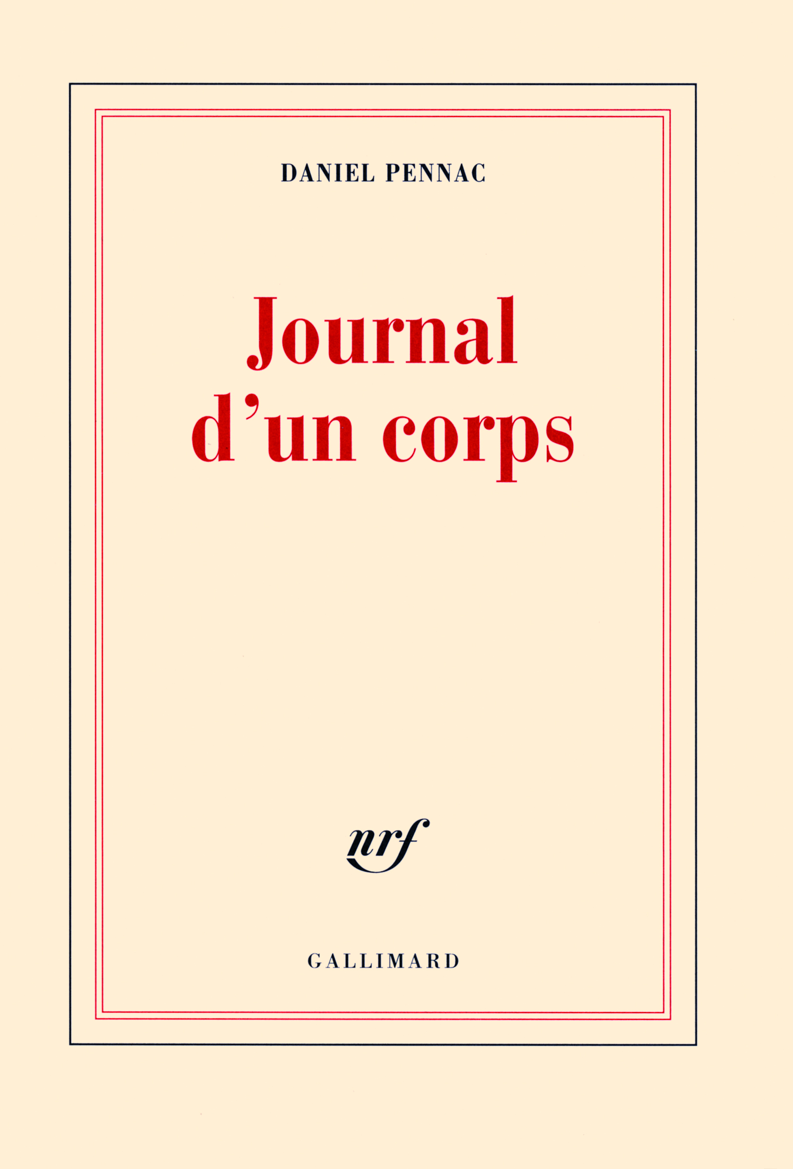 Journal d'un corps (9782070124855-front-cover)