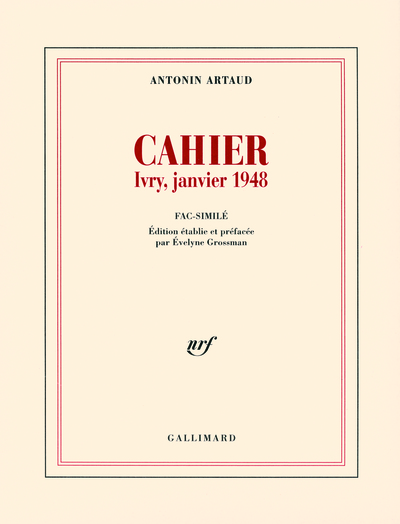 Cahier, Ivry, janvier 1948 (9782070118779-front-cover)