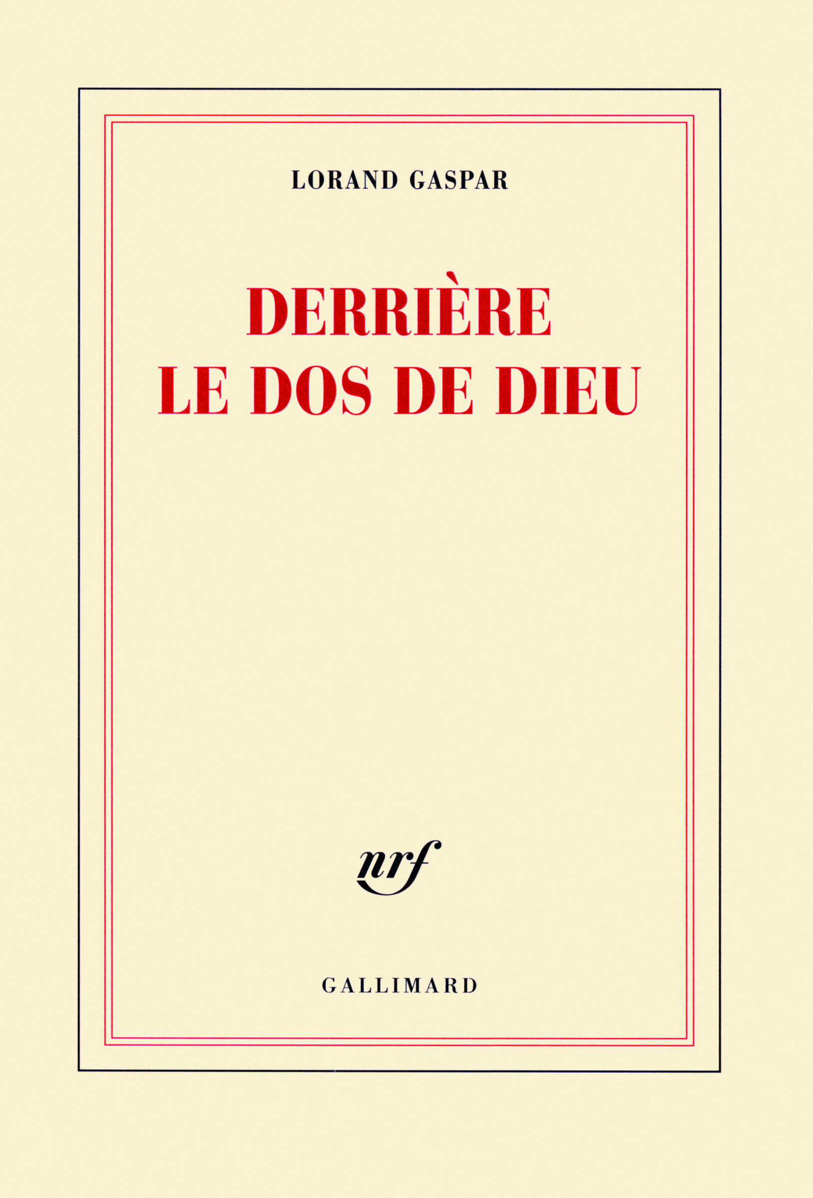 Derrière le dos de Dieu (9782070126361-front-cover)