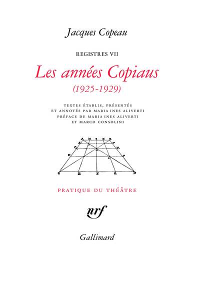 Les années Copiaus, (1925-1929) (9782070138203-front-cover)
