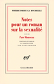 Notes pour un roman sur la sexualité/Parc Monceau (9782070119394-front-cover)