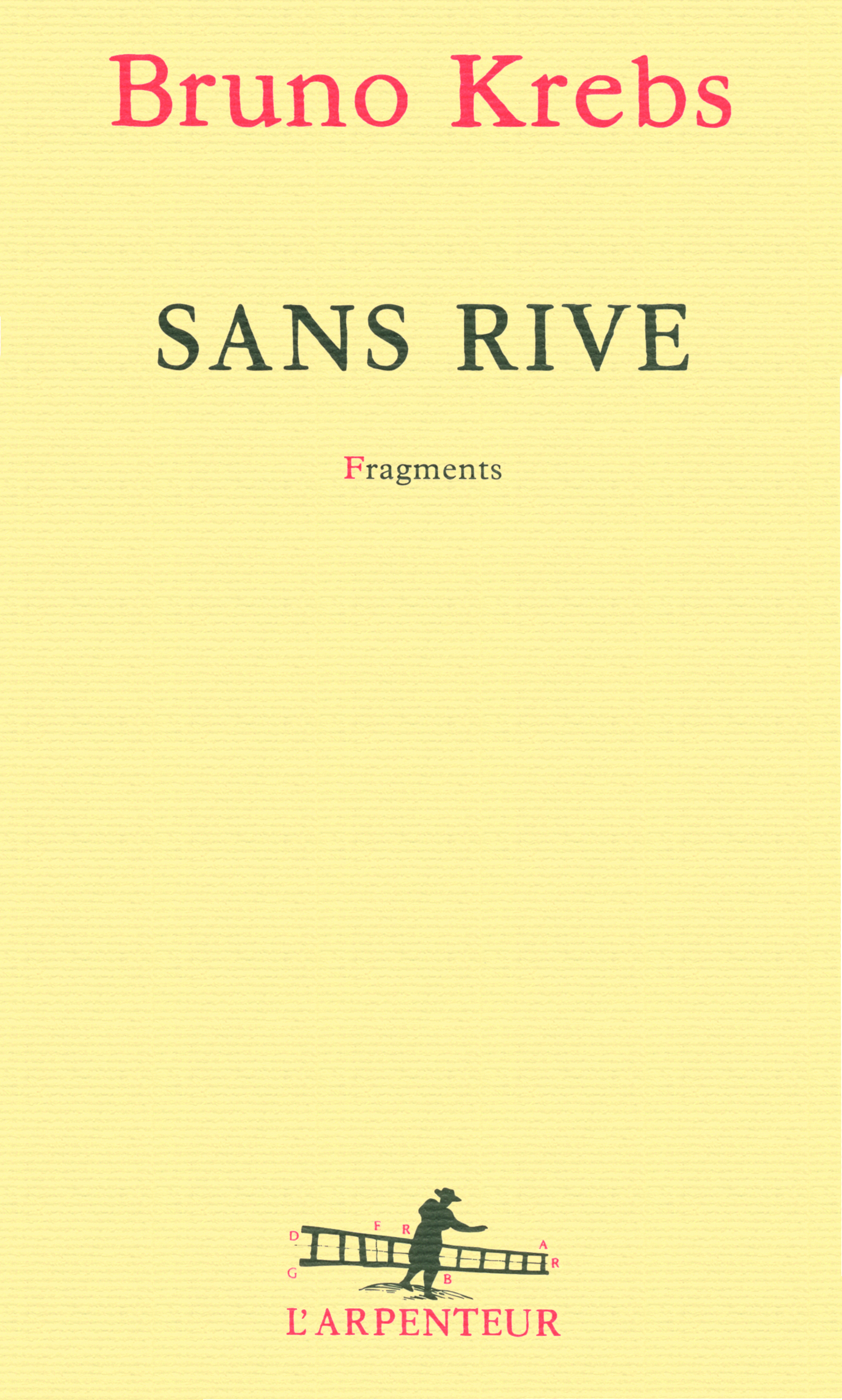 Sans rive, Fragments (9782070131679-front-cover)