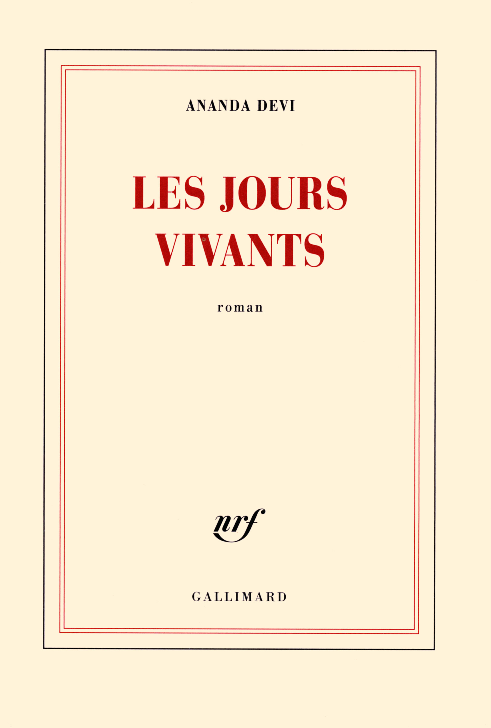 Les jours vivants (9782070140411-front-cover)