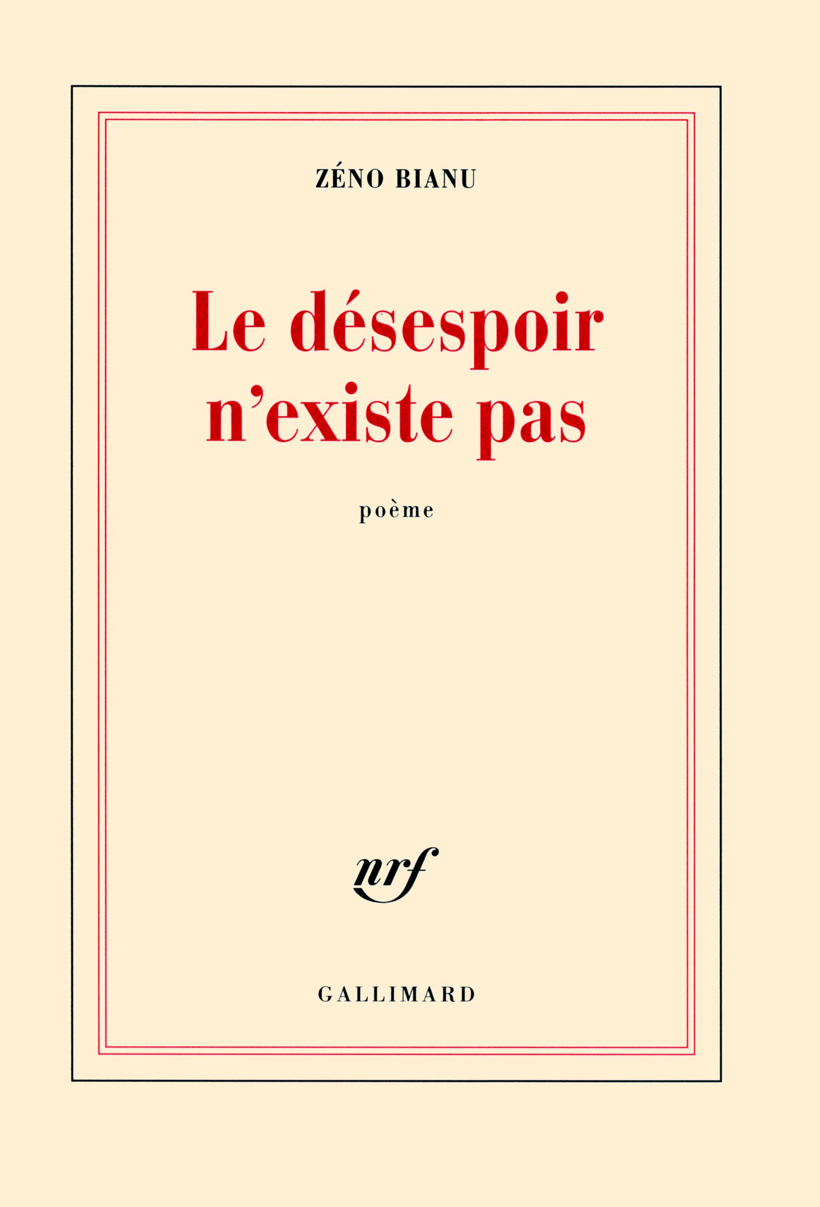 Le désespoir n'existe pas (9782070131099-front-cover)