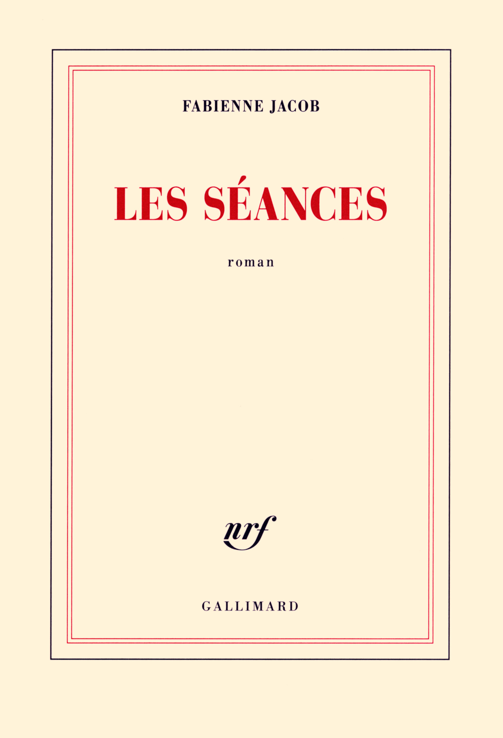 Les séances (9782070196692-front-cover)