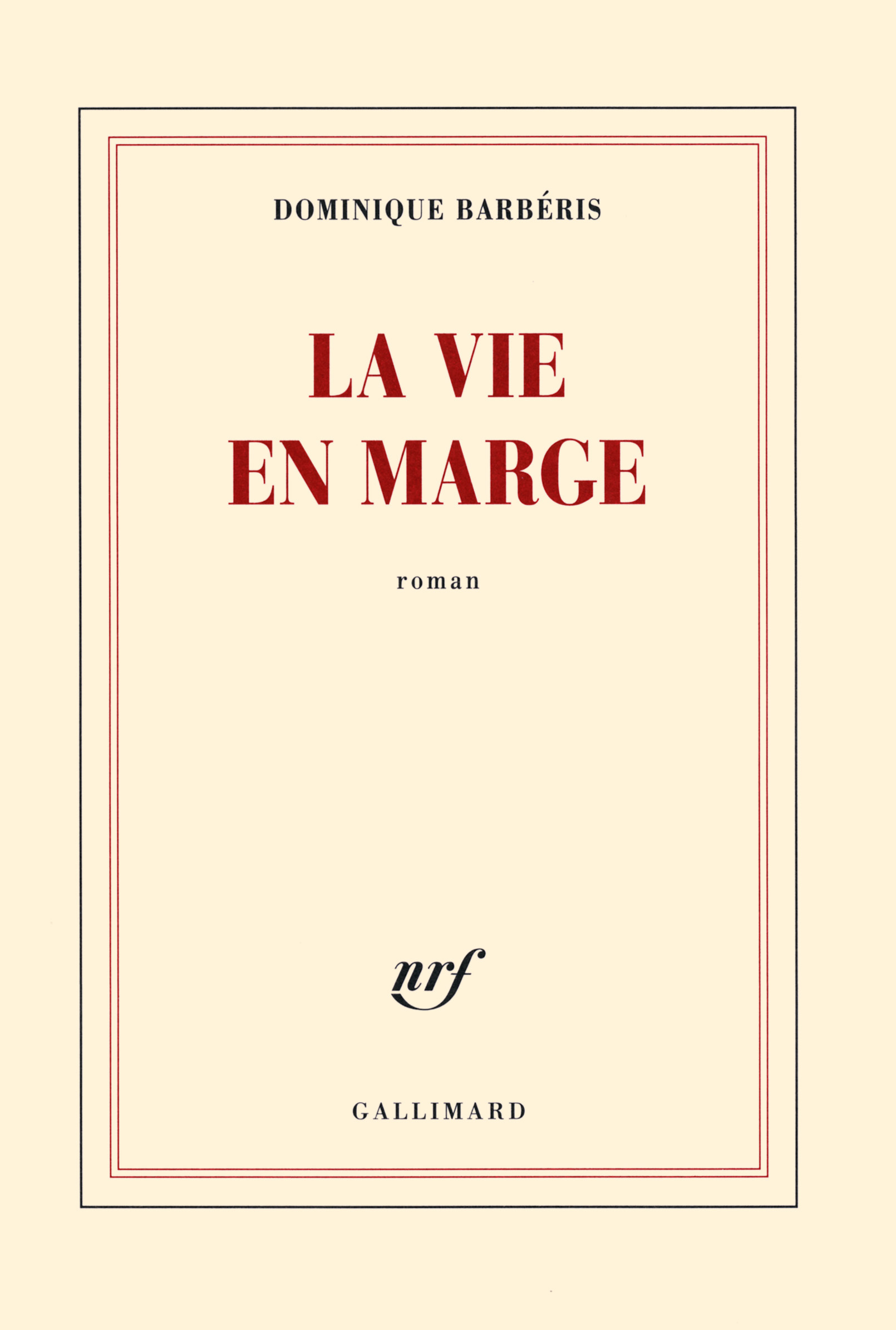 La vie en marge (9782070143535-front-cover)