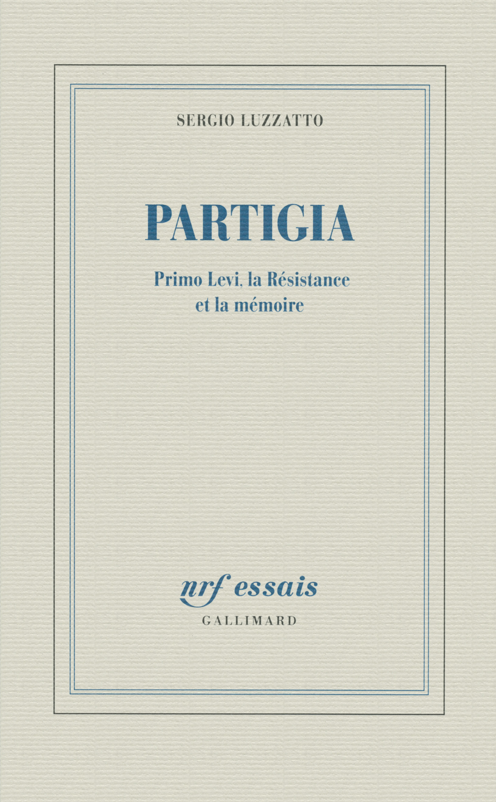 Partigia, Primo Levi, la Résistance et la mémoire (9782070143887-front-cover)