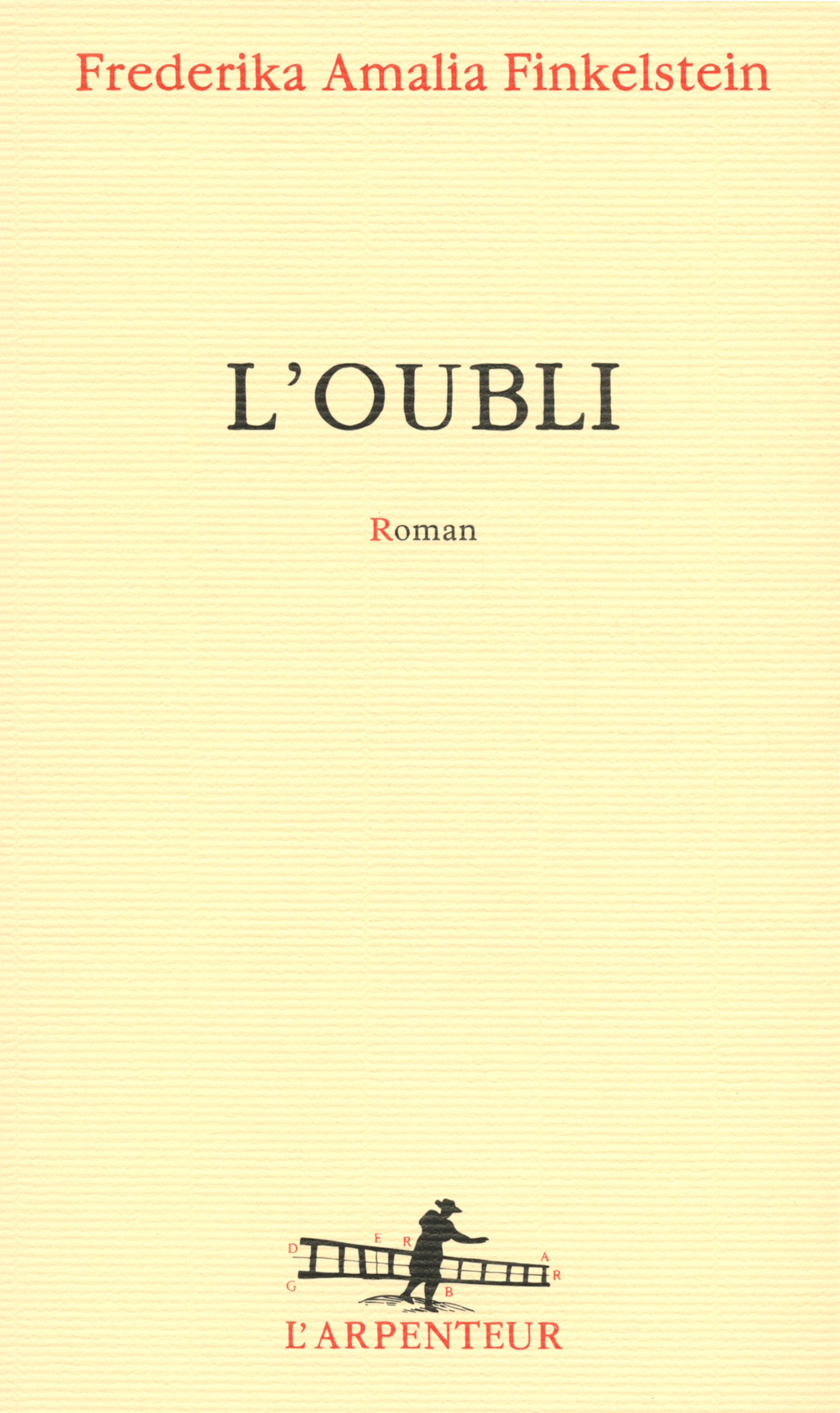 L'oubli (9782070146505-front-cover)