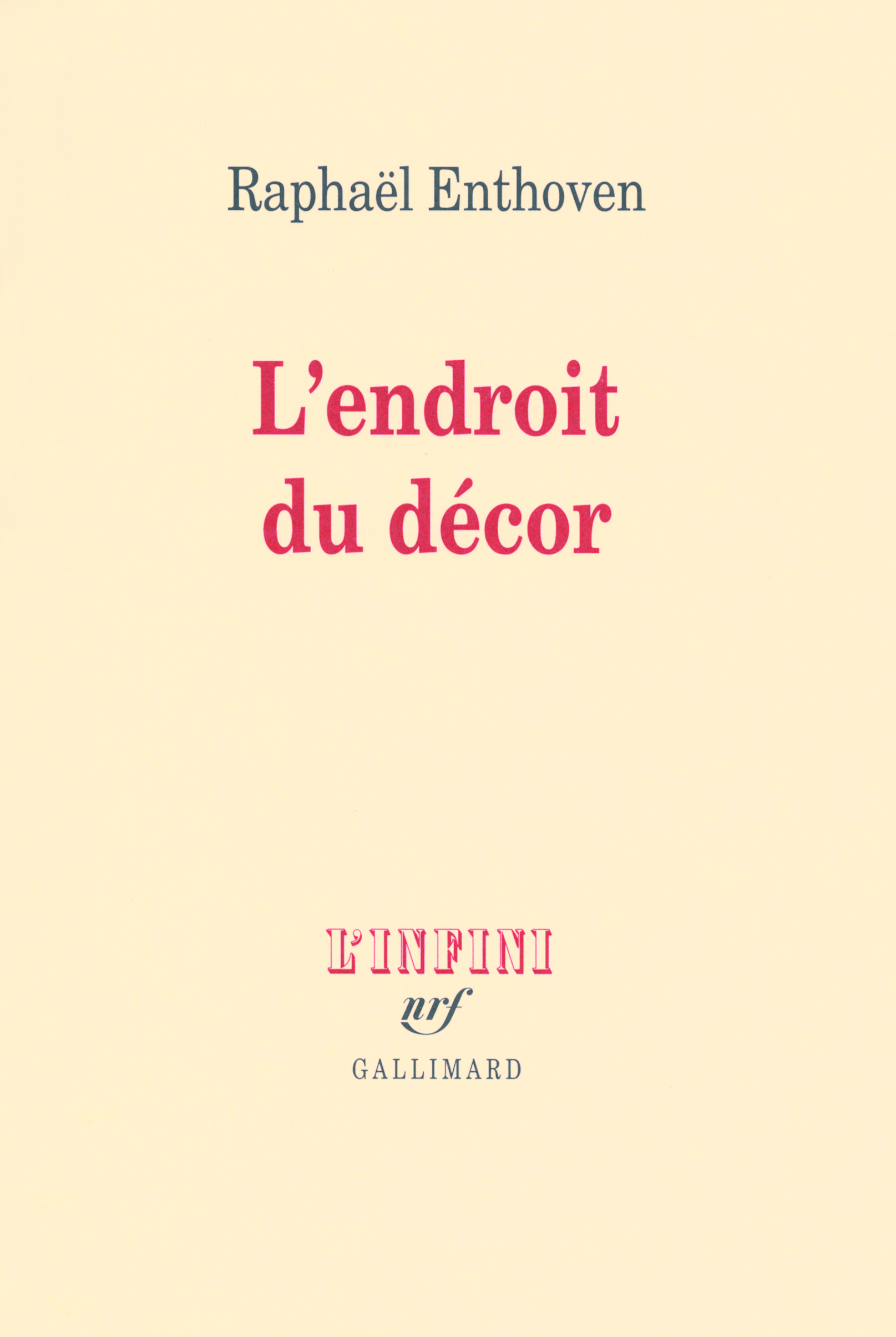 L'endroit du décor (9782070125081-front-cover)