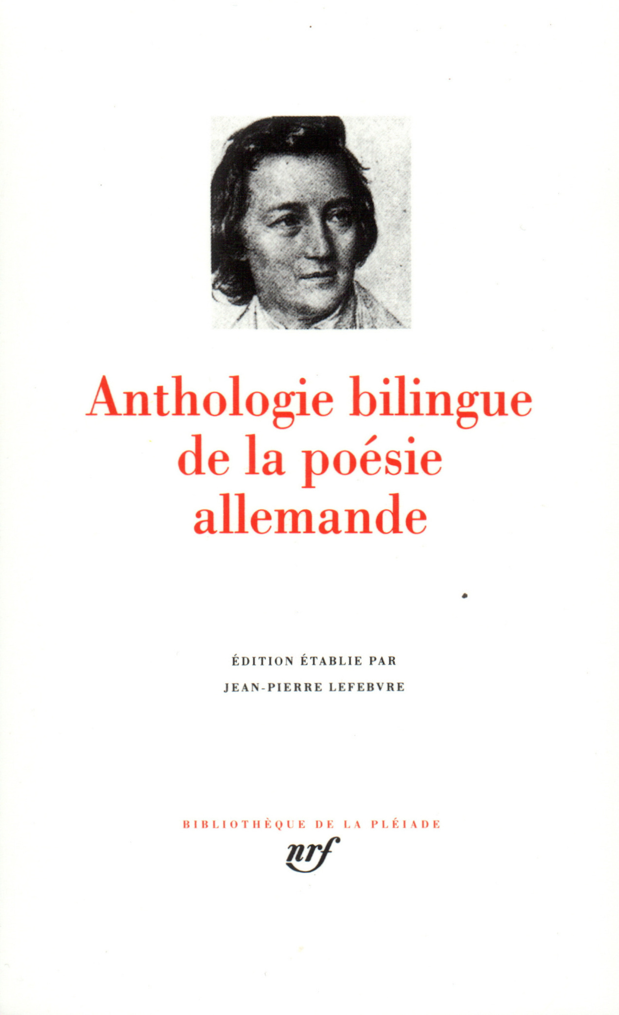 Anthologie bilingue de la poésie allemande (9782070113309-front-cover)