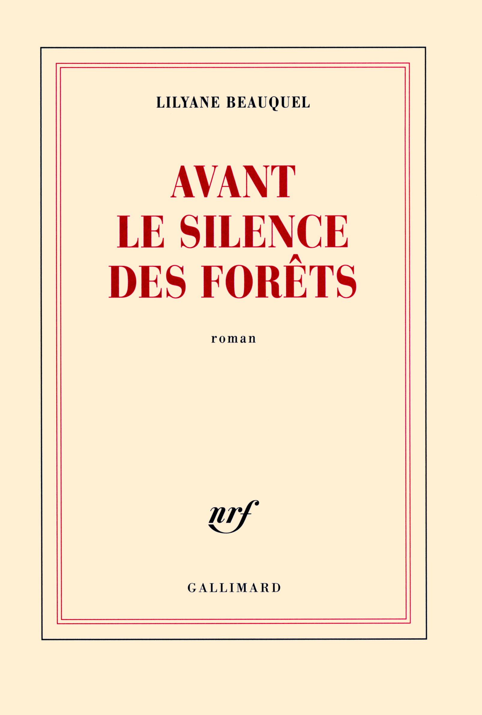 Avant le silence des forêts (9782070133567-front-cover)