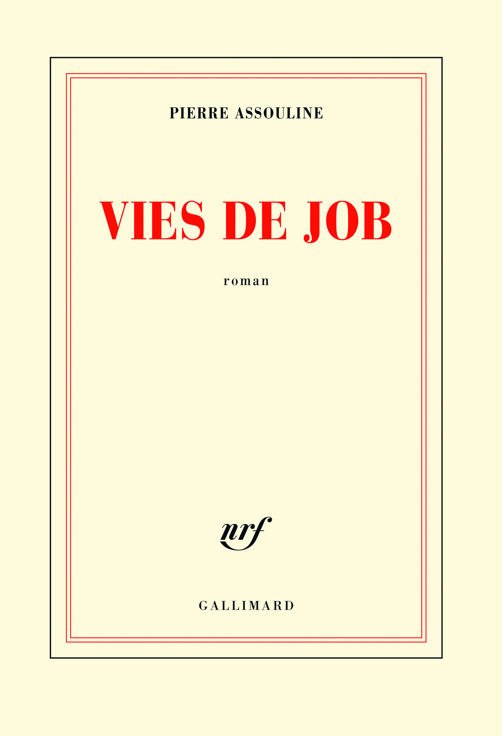 Vies de Job (9782070125395-front-cover)