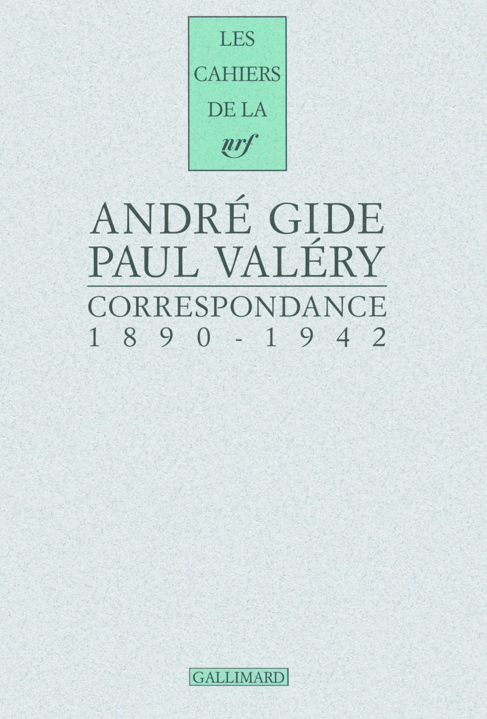 Correspondance, (1890-1942) (9782070122264-front-cover)