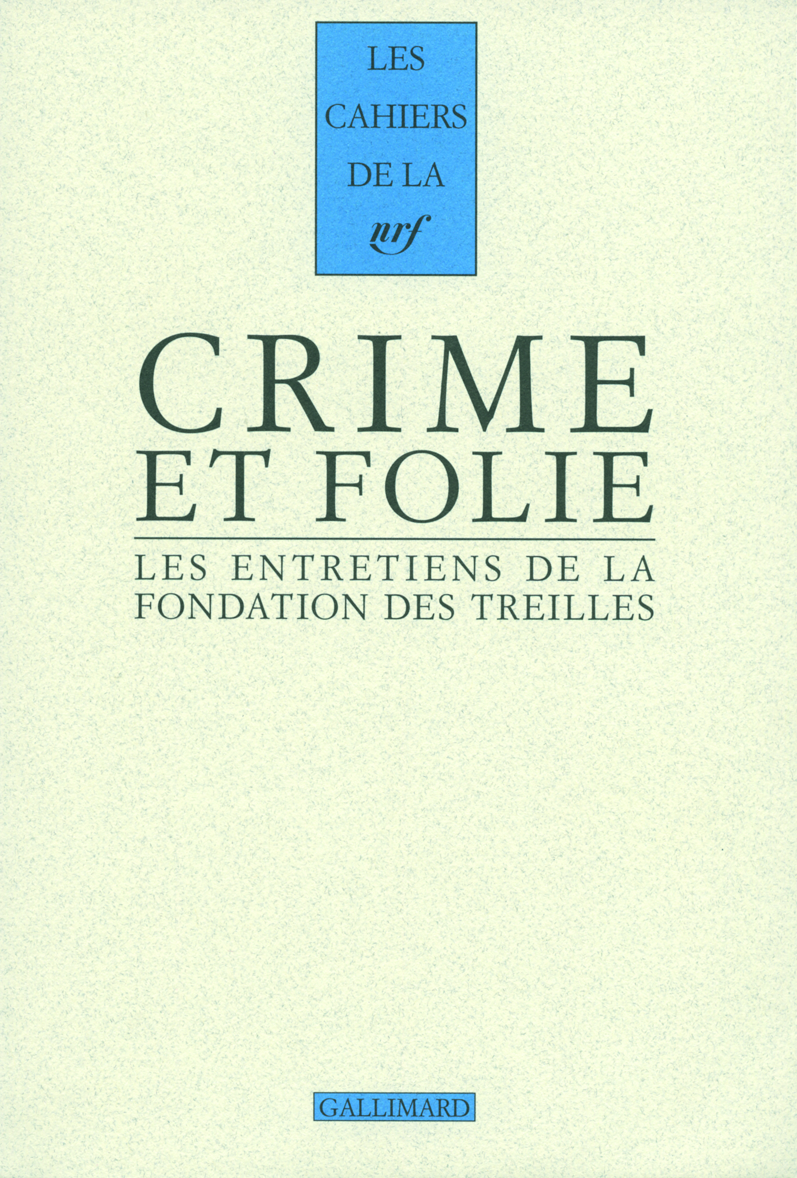 Crime et folie (9782070134397-front-cover)