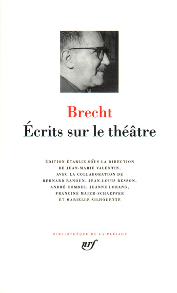 Écrits sur le théâtre (9782070116614-front-cover)