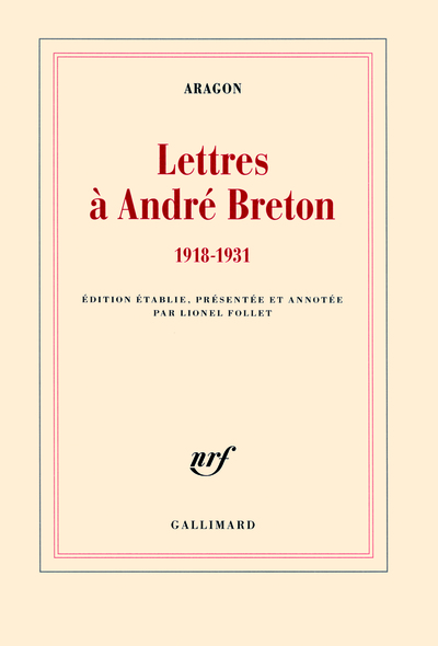 Lettres à André Breton, (1918-1931) (9782070135202-front-cover)