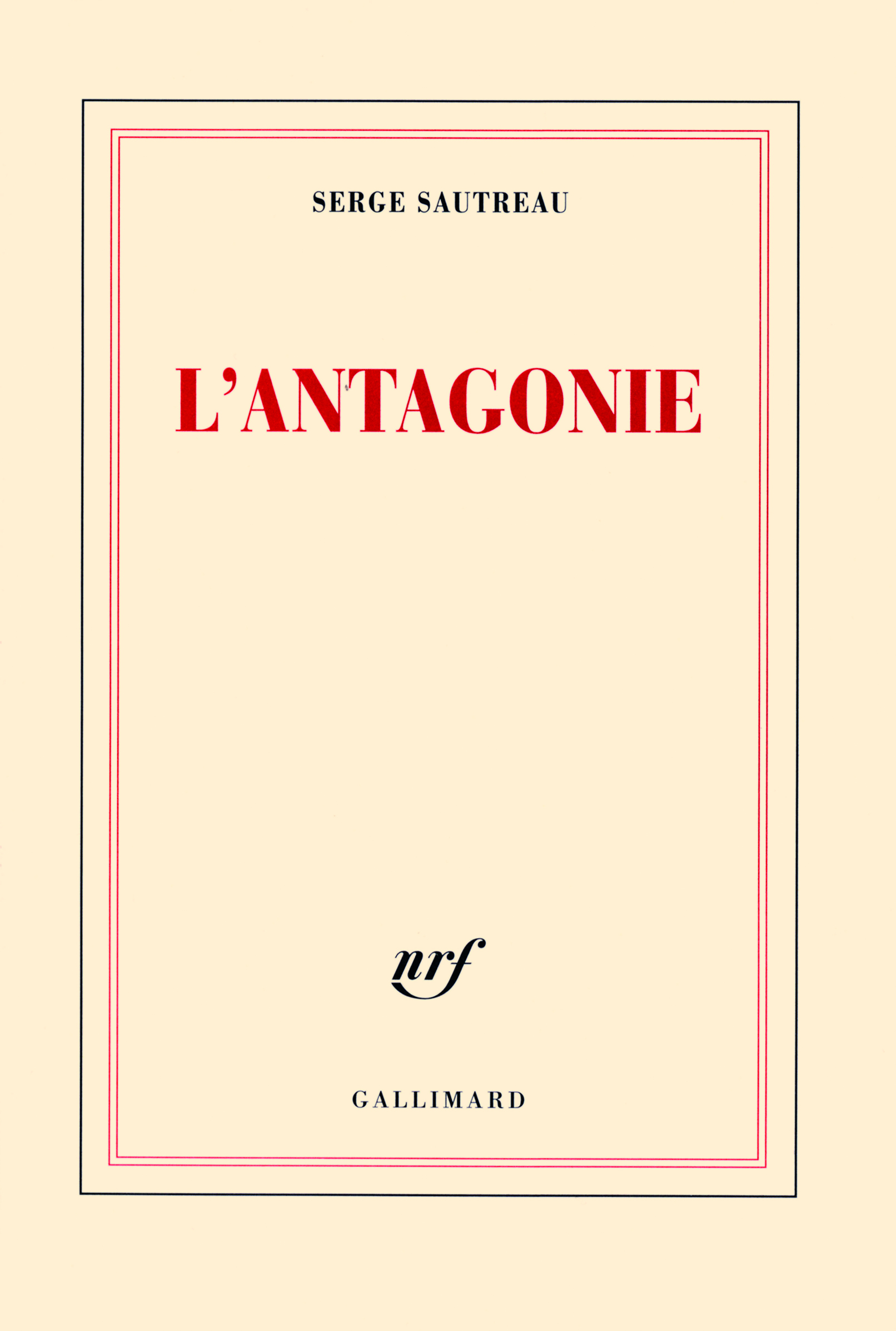 L'antagonie, Journal 2007-2008 (9782070132874-front-cover)