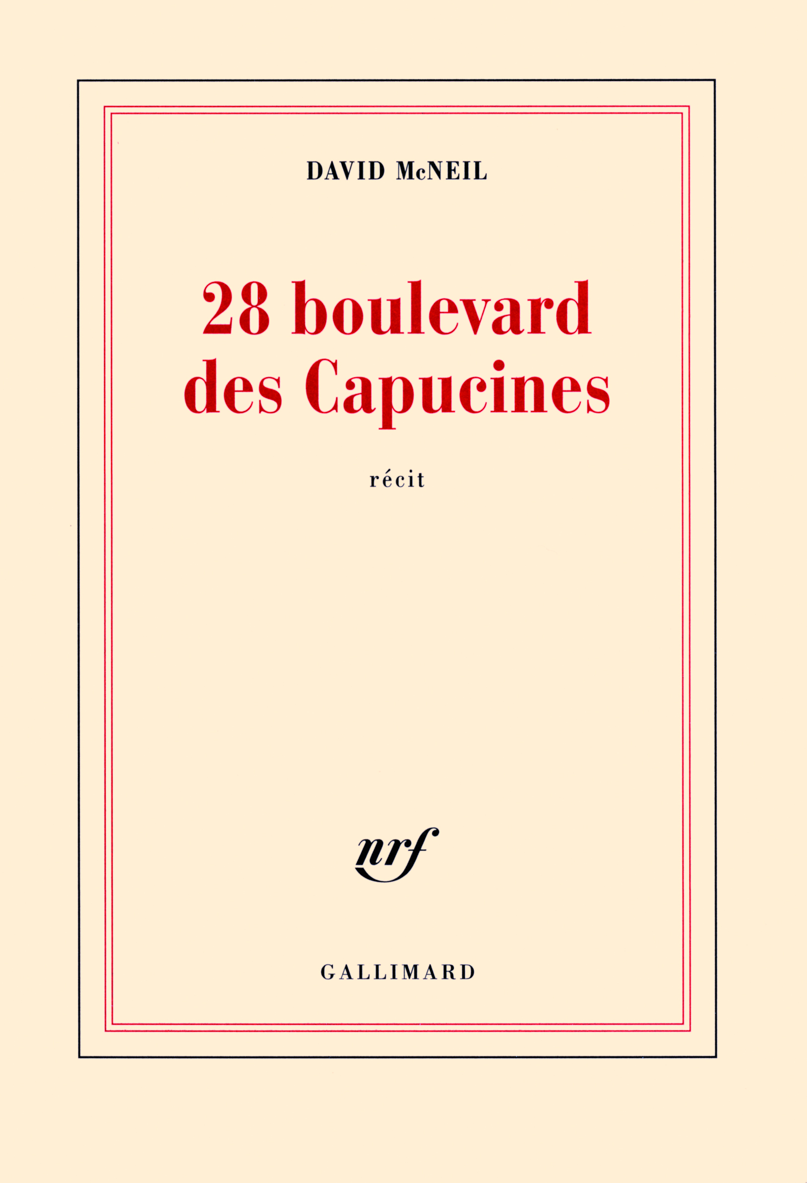 28 boulevard des Capucines (9782070125067-front-cover)