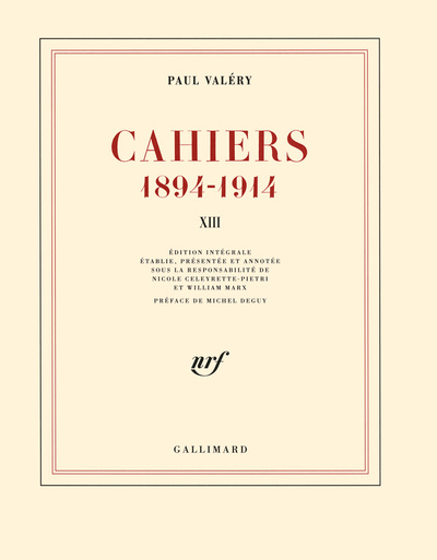Cahiers, (1894-1914)-Mars 1914 - janvier 1915 (9782070177622-front-cover)