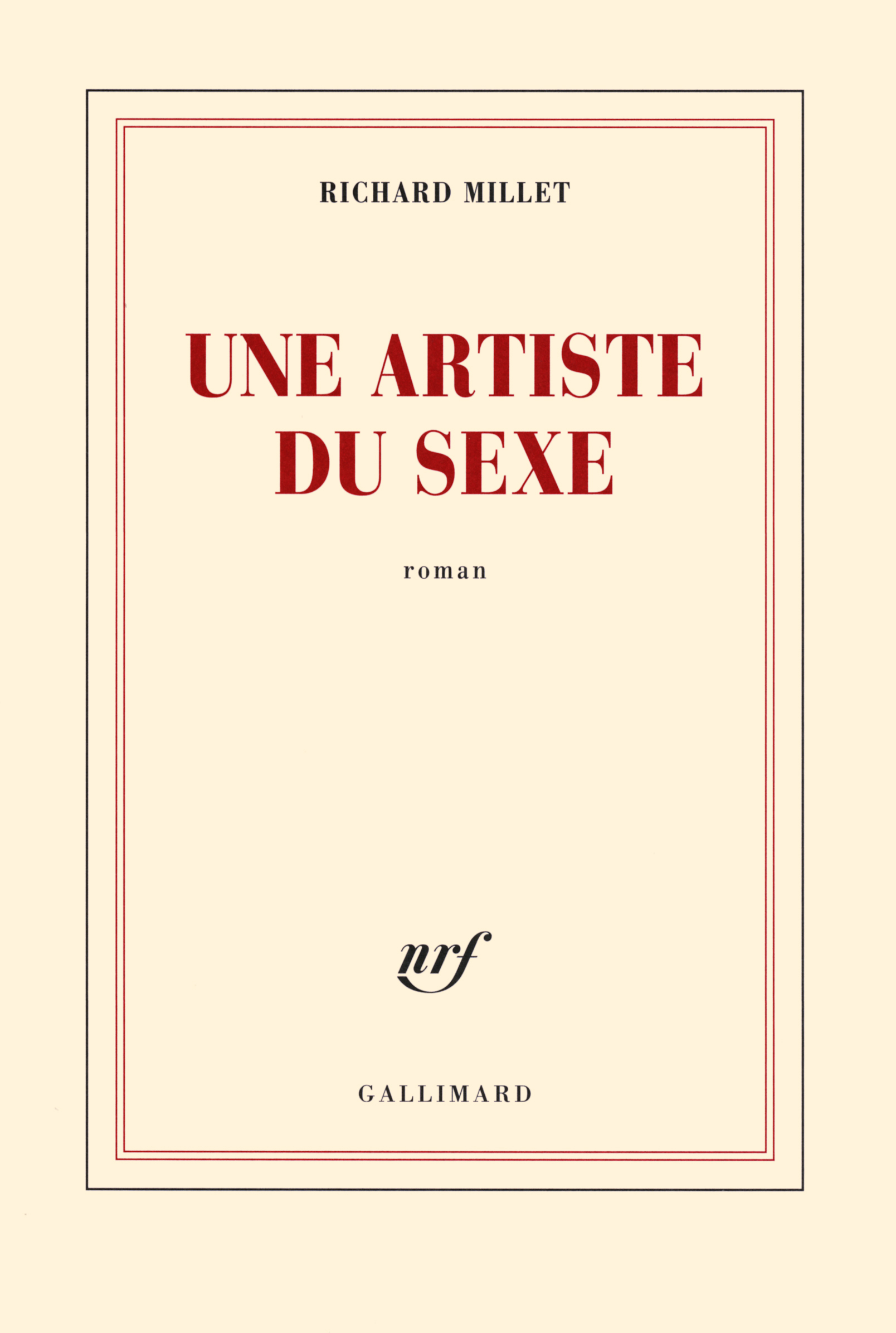 Une artiste du sexe (9782070141487-front-cover)