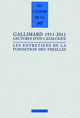 Gallimard 1911-2011, Lectures d'un catalogue (9782070139491-front-cover)