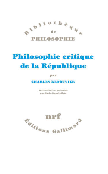 Philosophie critique de la République (9782070144785-front-cover)