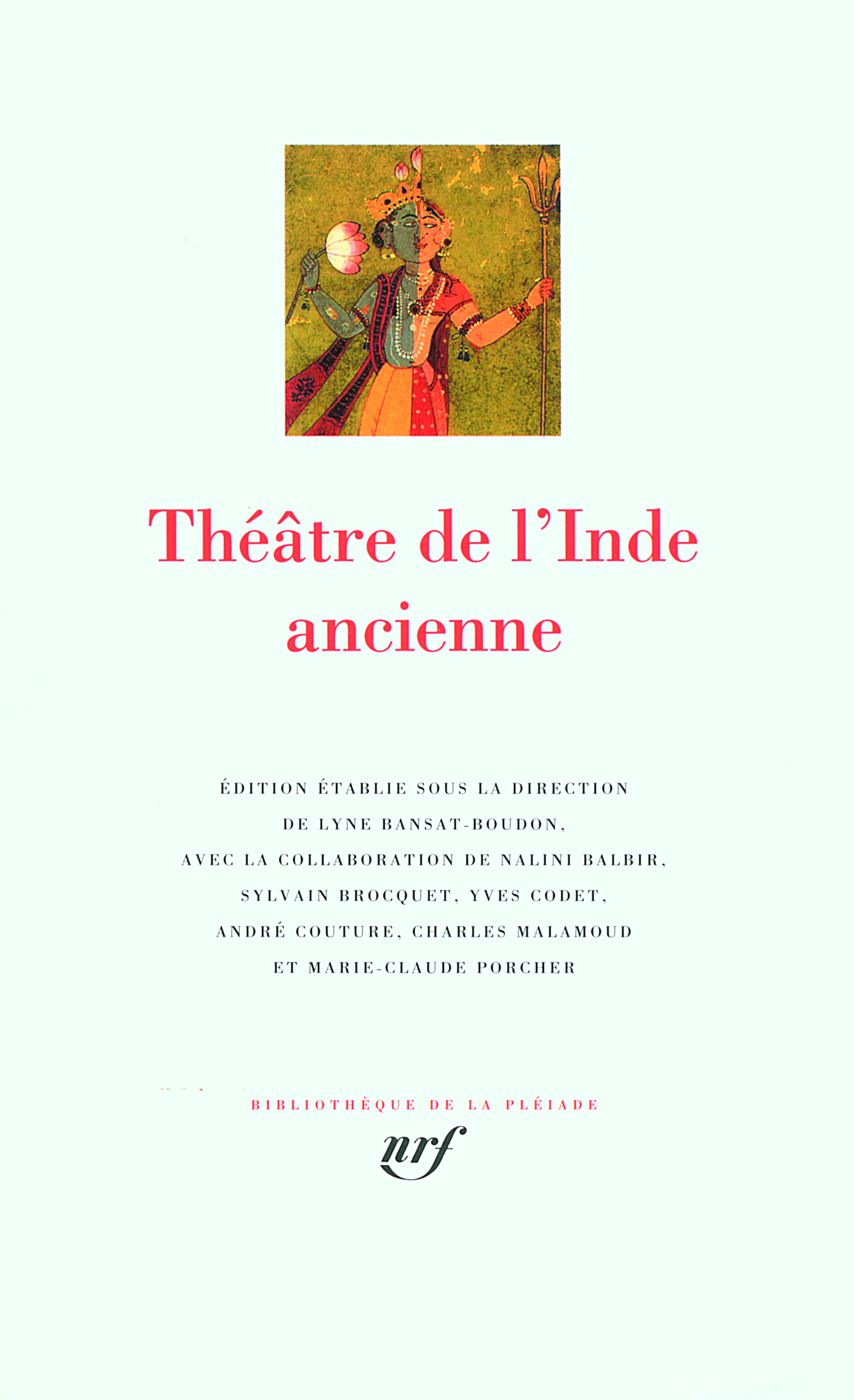 Théâtre de l'Inde ancienne (9782070114351-front-cover)