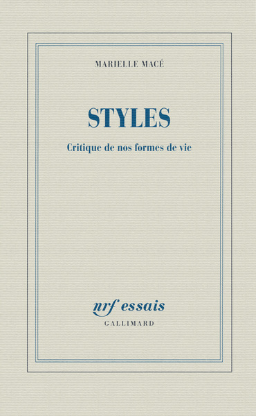 Styles, Critique de nos formes de vie (9782070197644-front-cover)