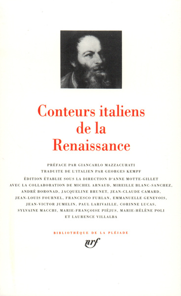 Conteurs italiens de la Renaissance (9782070112609-front-cover)