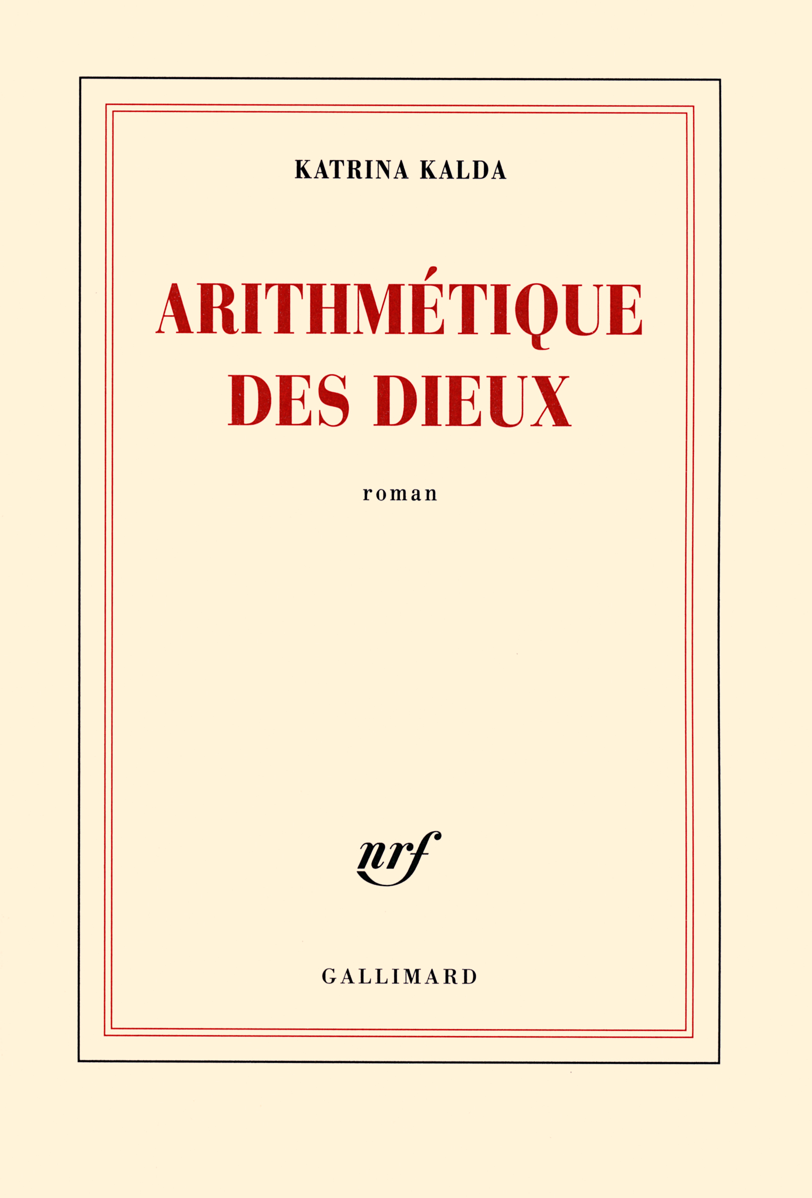 Arithmétique des dieux (9782070138692-front-cover)