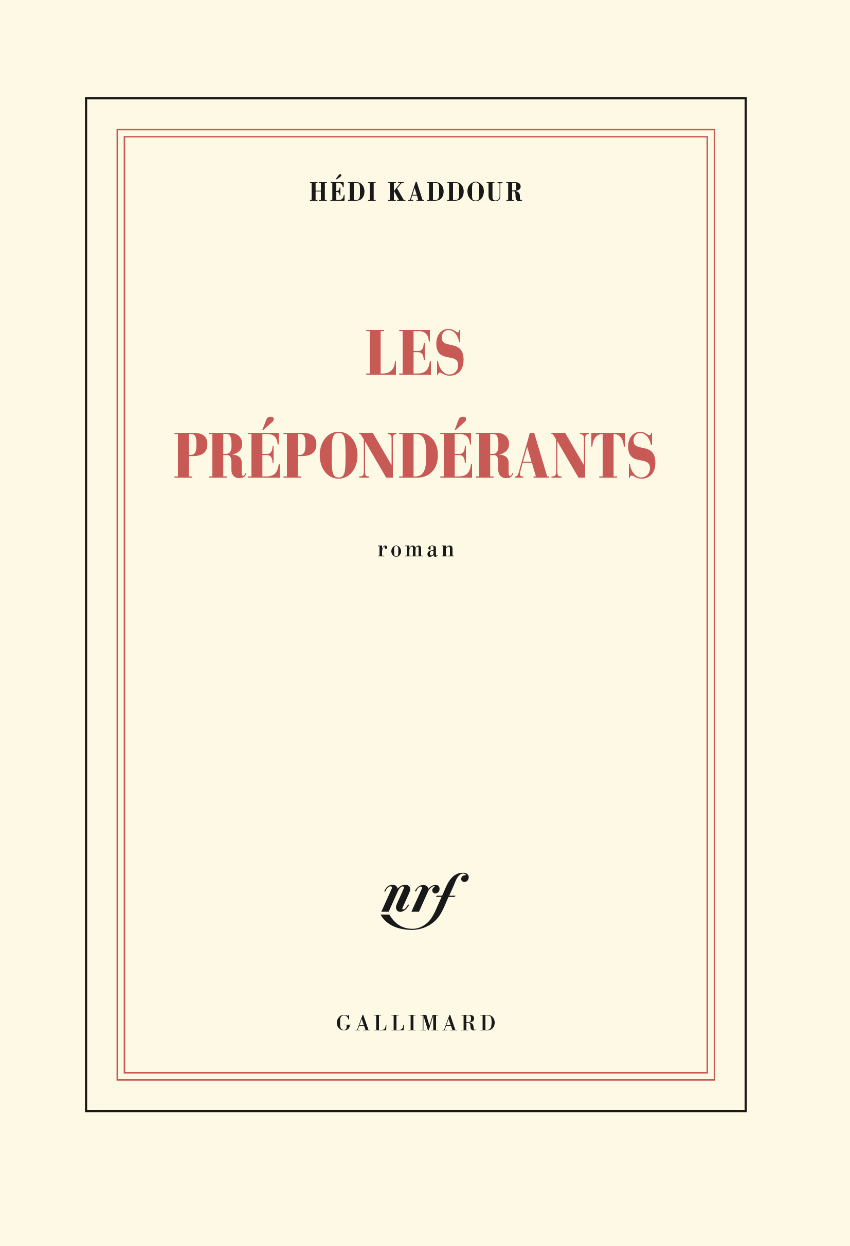 Les Prépondérants (9782070149919-front-cover)