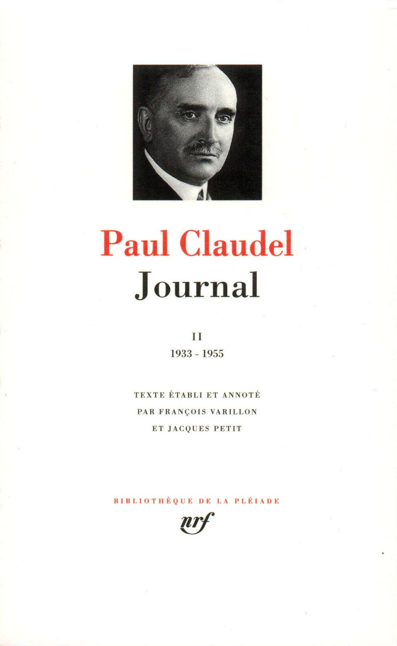 Journal, 1933-1955 2 (9782070101467-front-cover)