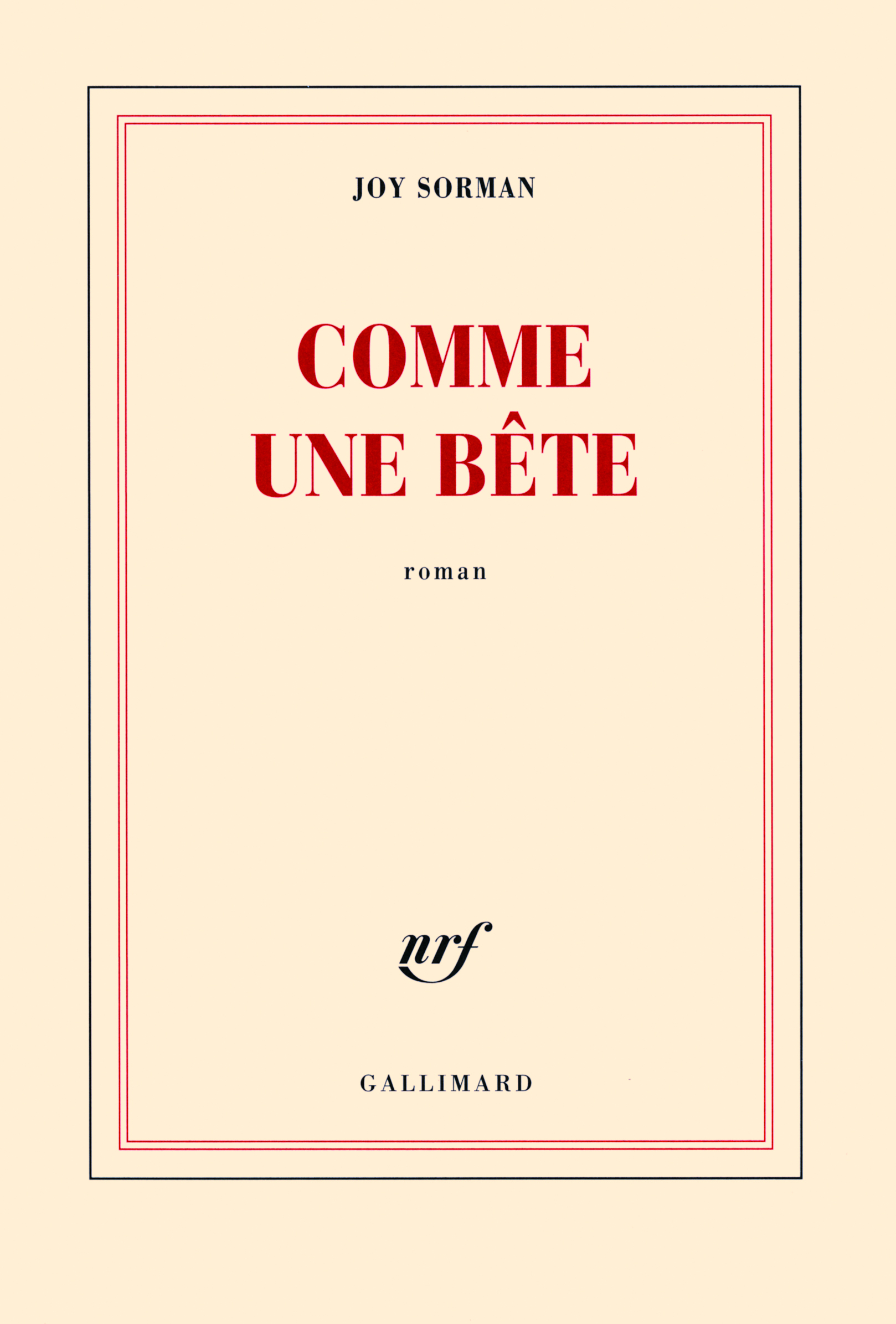 Comme une bête (9782070137480-front-cover)