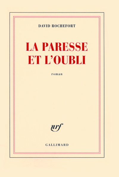 La paresse et l'oubli (9782070127160-front-cover)