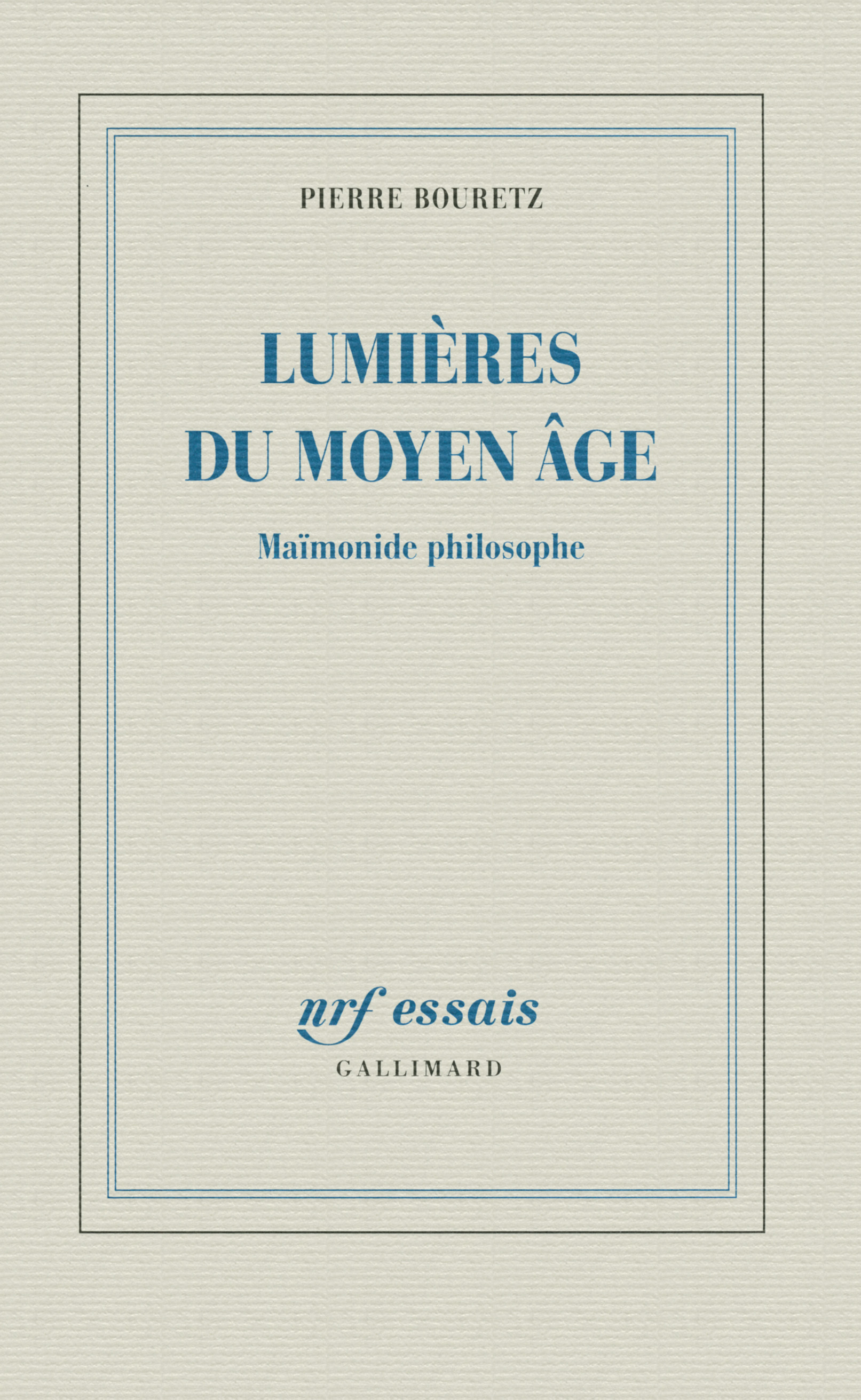 Lumières du Moyen Âge, Maïmonide philosophe (9782070129485-front-cover)