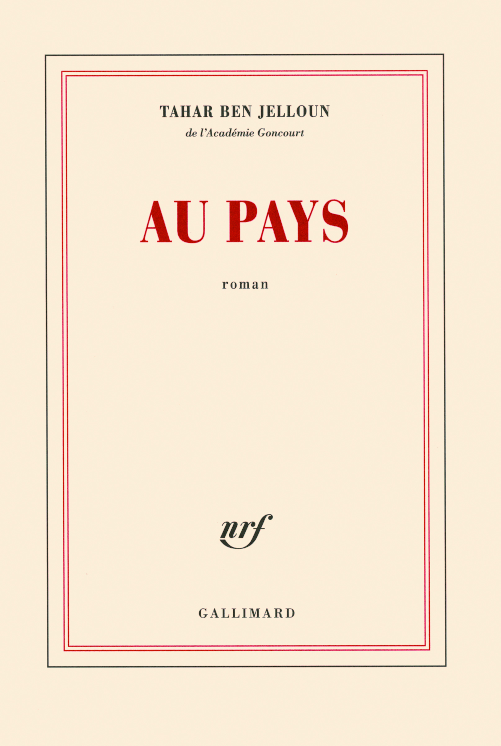 Au pays (9782070119417-front-cover)