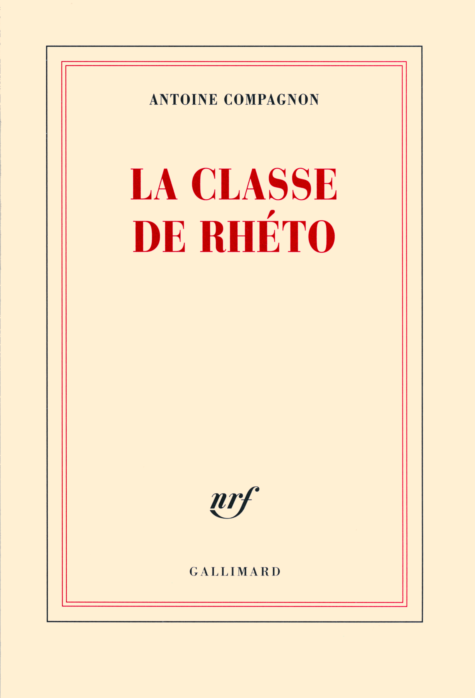 La classe de rhéto (9782070139354-front-cover)