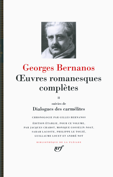 Oeuvres romanesques complètes/Dialogues des carmélites (9782070149261-front-cover)