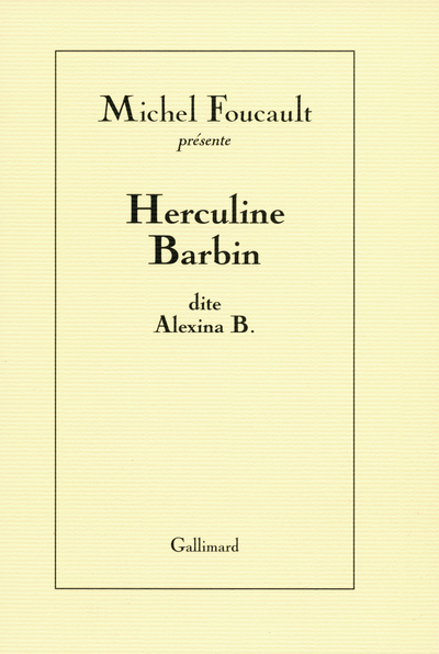 Herculine Barbin dite Alexina B. (9782070144075-front-cover)