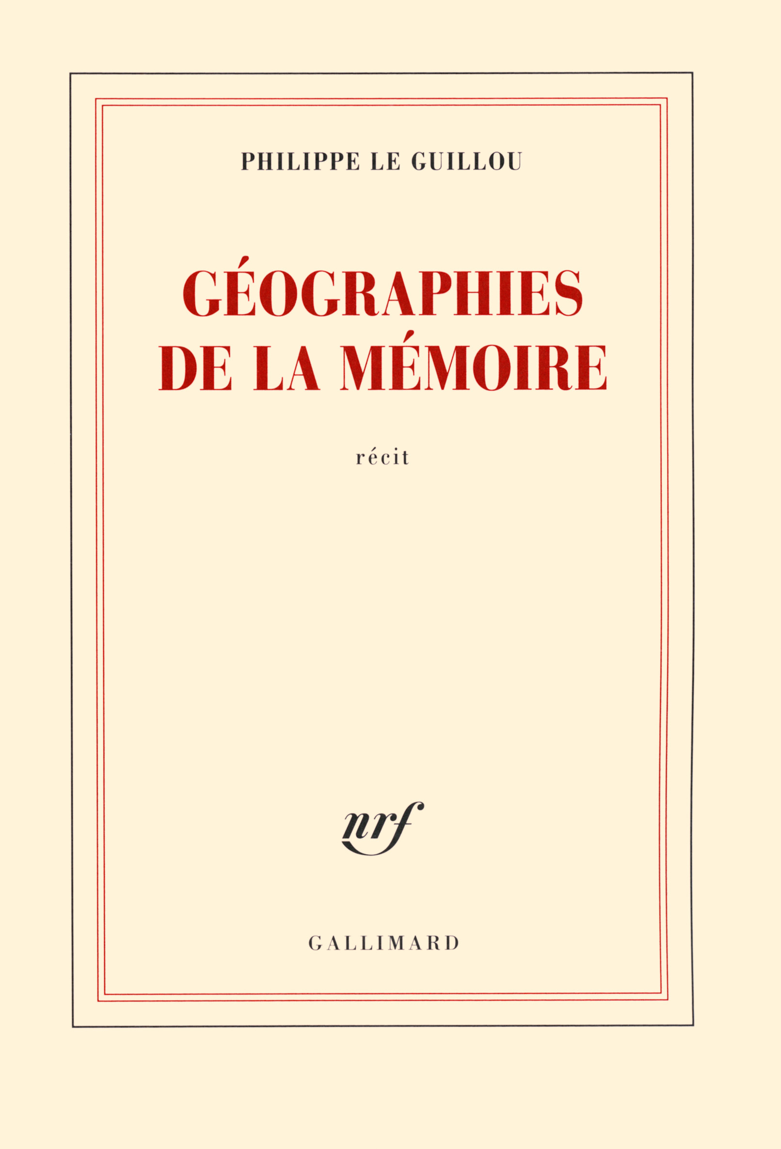 Géographies de la mémoire (9782070148837-front-cover)