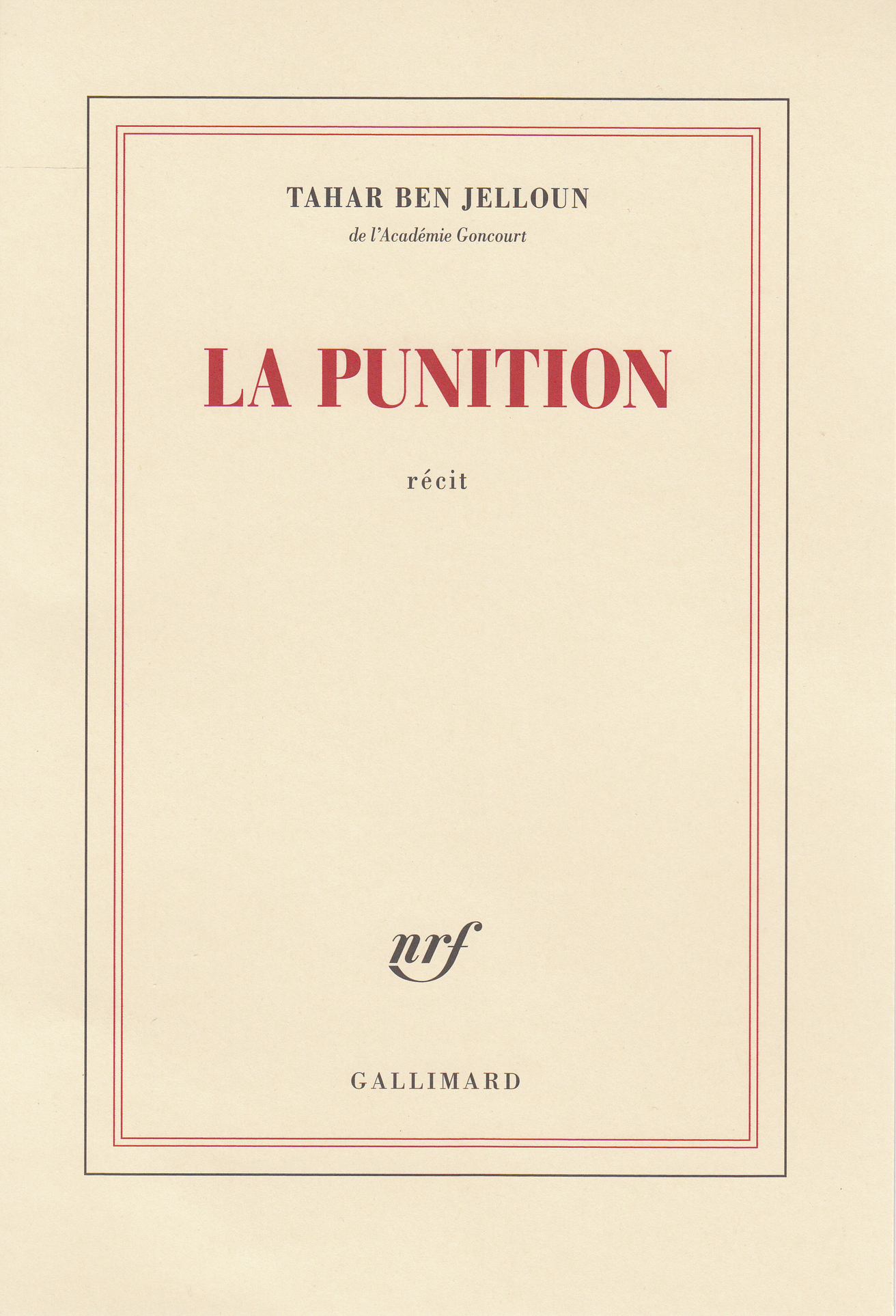 La punition (9782070178513-front-cover)